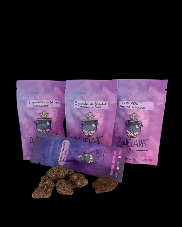Pack Mix CBD – Flores, Hachís y Trim