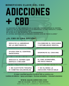 informacion infografica del cbd y las adicciones