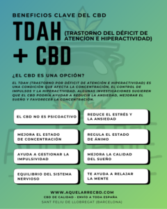 infogracia completa sobre el tdah y los posibles beneficios del CBD - Tienda cbd españa- Información Aquelarre CBD