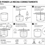 instrucciones de como poner la mecha en una vela artesanal. vela de cbd, cannabis legal. comprar cbd de calidad en barcelona españa. mejor tienda cbd online catalunya